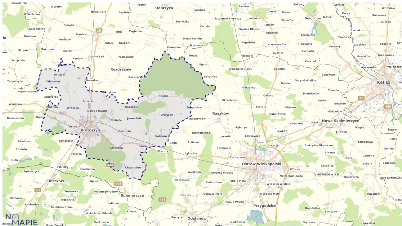 Mapa wyborów do sejmu Krotoszyn